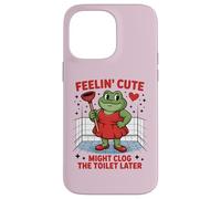Swap Frog Feeling Cute Might Clog the Toilet Later Case for iPhone 14 Pro Max