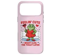 Swap Frog Feeling Cute Might Clog the Toilet Later Case for iPhone 17 Pro Max