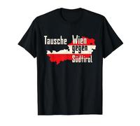 Swap Vienna for South Tyrol Value Graphic T-Shirt, Men, Black, L