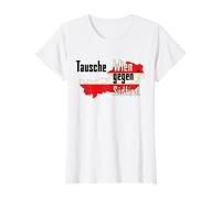 Swap Vienna for South Tyrol Value Graphic T-Shirt, Women, White, M
