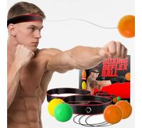 SWARDROOF Boxing Reflex Ball Headband Set - 4 Pack Reflex Balls with 2 Adjustable Headbands for Boxing & MMA, Perfect for Improving Response Speed, Timing, Accuracy, Focus and