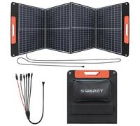 SWAREY 100W Portable Solar Panel, Foldable Monocrystalline Solar Charger with 60W USB-C Fast Charging Ray Tracer for Power Station Phone Tablet Laptop Camping