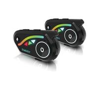 SWAREY Motorcycle Intercom, 1000M Motorbike Intercom with Noise Cancellation, Music Sharing, Voice Assistant, FM Radio, IP67 Waterproof Helmet Bluetooth Headset for 2 Riders (2 Pack)