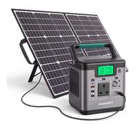 SWAREY Portable Power Station 518Wh with 100W Solar Panel, 500W (Peak1000W) AC, 65W USB-C Fast Charging, Solar Generator for Home Outdoor Camping Travel