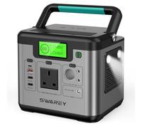 SWAREY Portable Power Station S500, 518Wh Solar Generator with 500W (1000W Surge) Pure Sine Wave AC, 65W USB-C Fast Charging, Emergency Power Supply for Outdoor Camping RV Home