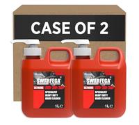 Swarfega Extreme Heavy Duty Hand Cleaner for Tar and Ink, 2 x 1 Litre Pumps | Liquid soap, Solvent-free scrub with surfactants for oil, grease, tar, inks, adhesives etc., for professional use only