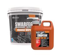 Swarfega Orange Hand Cleaning Bundle - Heavy-Duty Industrial Hand Cleaner 1L Pump + Orange Hand Cleaning 150 Wipes - Removes Oil, Grease & Dirt - For Professional Use Only