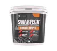 Swarfega Orange Hand Cleaning Wipes - Heavy Duty Degreasing Wipes for Oil, Grease & Dirt - Extra-Large - Solvent-Based - Silicone Free - 150 - Packaging May Differ - For Professional Use Only
