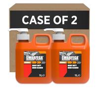 Swarfega Orange Heavy Duty Hand Cleaner, Cornmeal Scrub, 2 x 1 Litre Pumps