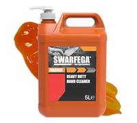 Swarfega Orange Heavy Duty Hand Cleaner, Cornmeal Scrub, 5 Litre Pump