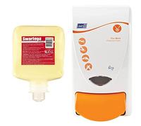 Swarfega Protect Skin Protection Hand Cream, 1 Litre Cartridge & Deb PRO1LDSEN Protect Dispenser, 1 Liter