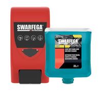 Swarfega Wall-Mounted Hand Cleaner Dispenser (4L) + Swarfega Light Cartridge (2L) Bundle - Durable & Hygienic - Removes Oil, Grease & Grime - Moisturising, Light Fragrance - For Professional Use Only