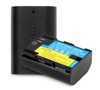 Swark 2 x LP-E6/LP-E6N Camera Replacement Battery for Canon EOS 5D Mark II, EOS 5D Mark III, EOS 6D, EOS 5DS, EOS 7D, EOS 60D, EOS 60DA, EOS 70D, 80D, R7R6 Camera Batteries, Two Batteries