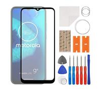 SWARK Front Screen Glass Outer Panel Lens Replacement +OCA Compatible with Moto G8 Power Lite (No LCD Screen and Touch Digitizer) with Repair Kit