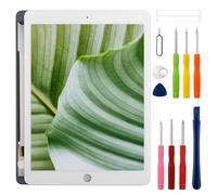 swark LCD Display Replacement for iPad Air 2 2014 9.7 Inch A1566 A1567 with Improved Repair Tools Kit White