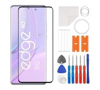 SWARK New Front Screen Glass Outer Panel Lens Replacement +OCA Compatible with Moto Edge 40 Neo XT-2307-1, XT-2307-3 with Upgraded Repair Kit- No LCD Screen and Touch Digitizer