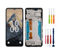 SwarKing Replacement Compatible with Boost Mobile Summit 5G SN339D-SMT (Black with Frame) LCD Display Touch Screen Digitizer Assembly with Repair Tools