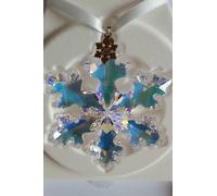 Swarovski 25th Anniversary Snowflake Ornament, Aurora Borealis Art No 5258537