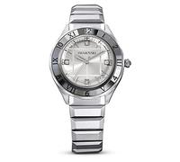 Swarovski 37mm Watch, Swiss Made, Metal Bracelet, Silver Tone, Stainless Steel