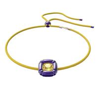 Swarovski Dulcis necklace, Cushion cut crystals, Purple