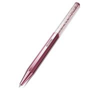 Swarovski Crystalline Ballpoint Pen, Pink Lacquered Barrel with Eight Crystal Facets and More Than 400 Clear Crystals, from the Crystalline Collection