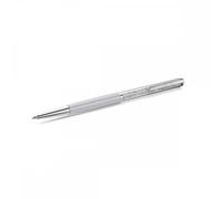 Swarovski Crystalline Silk ballpoint pen, White, White lacquered, Chrome Plated