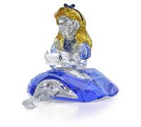Swarovski Alice in Wonderland Alice Figurine, Multicolored Crystals with Metal Accents, Part of the Alice in Wonderland Collection