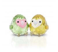 Swarovski All Yo Need Are Birds Love Bird Couple Crystal Sculpture 5644844 - Crystal / PVD