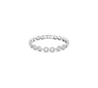 Swarovski Angelic bracelet, Round cut, White, Rhodium plated