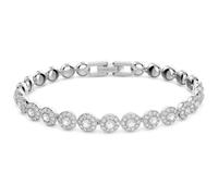 Swarovski Angelic bracelet, Round cut, White, Rhodium plated