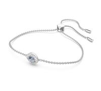 Una Angelic bracelet, Mixed cuts, Blue, Rhodium plated