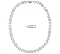 Angelic Necklace, White, Rhodium Plated