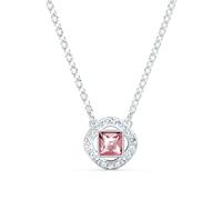 Swarovski Angelic Square Necklace, Pink, Rhodium plated, from Swarovski Angelic Square Collection