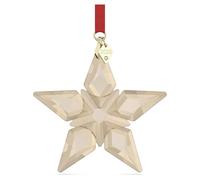Swarovski Gold Star 2023 Large Snowflake Annual Edition Red Hanging