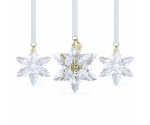 Swarovski Annual Edition 3D 2024 Ornament Set 5674410 - Bold Statement | - Crystal / Gold-tone Plated