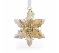 Swarovski Annual Edition Festive 3D Ornament 2024 5674348 - Modern Style | - Crystal / Gold-tone Plated