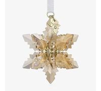 Swarovski Annual Edition Gold Tone 3D Festive Snowflake 2024 Ornament 5674348 Gold One Size