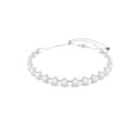 Ariana Grande x Swarovski choker, Crystal pearl, Round cut, White, Rhodium plated