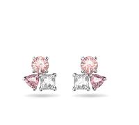 Swarovski Attract earrings, Multicoloured, Rhodium plated