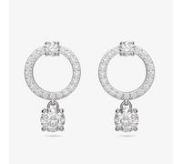 Swarovski Constella Hoop Earrings Stainless Steel 5563278 - Woman - Stainless Steel Silver 18 mm