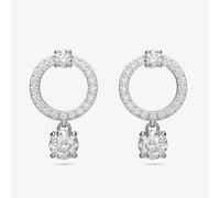 Swarovski Attract White Crystal Circle Earrings 5563278