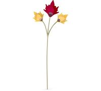 Swarovski Autumn Leaves Single Flower, Coloured Crystals with Champagne Gold Tone Plating, from the Swarovski Garden Tales Collection