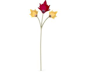 Swarovski Autumn Leaves Single Flower, Coloured Crystals with Champagne Gold Tone Plating, from the Swarovski Garden Tales Collection