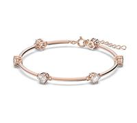 Swarovski Constella bangle, White, Rose-gold tone plated