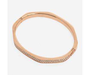 Swarovski Bangle Bracelet Dextera Octagon Rose Gold White Crystal