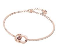 Una bracelet, Round cut, Oval shape, Red, Rose gold-tone plated