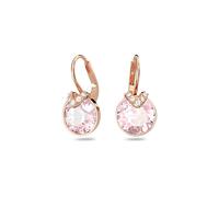 Swarovski Bella Drop Earrings, Pink and Clear Crystals in a Rose-Gold Tone Plated Setting from the Bella Collection