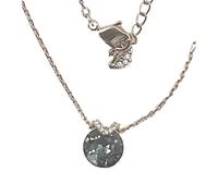 Swarovski Bella V Pendant Necklace Gray Crystal Rose Gold Tone 5528552