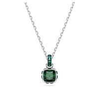 Swarovski Birthstone Rhodium Plated Green Square Cut May Pendant 5651793 - Crystal / Rhodium Plated