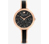 Swarovski Black Crystalline Delight Rose Gold Bracelet Watch 5580530